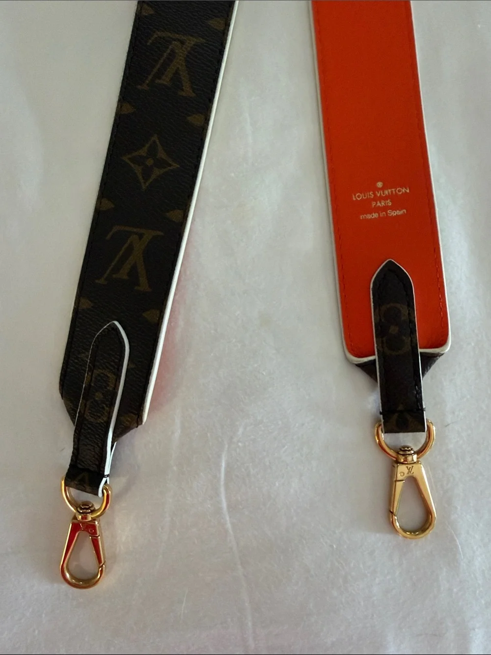 Louis Vuitton Monogram Reversible Strap in Brown & Orange